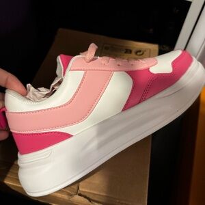 NIB White and Pink Sneakers